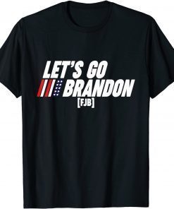 Let's Go Brandon, Impeach Biden Costume American Flag T-Shirt