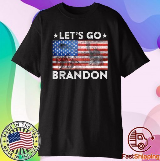 Let's Go Brandon, Joe B.i.d.e.n Chant, Impeach Biden US Flag T-Shirt