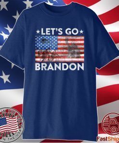 Let's Go Brandon, Joe B.i.d.e.n Chant, Impeach Biden US Flag T-Shirt