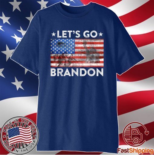 Let's Go Brandon, Joe B.i.d.e.n Chant, Impeach Biden US Flag T-Shirt