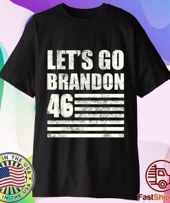 Let's Go Brandon, Joe Biden Chant, Impeach 46 Flag T-Shirt