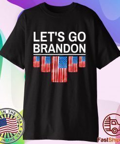 Let's Go Brandon, Joe Biden Chant Impeach 46 Us Flag Tee Shirt