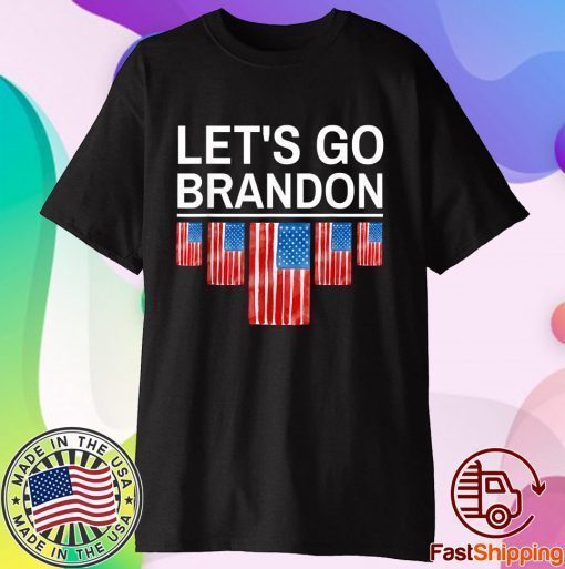 Let's Go Brandon, Joe Biden Chant Impeach 46 Us Flag Tee Shirt