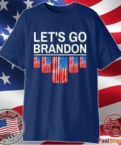 Let's Go Brandon, Joe Biden Chant Impeach 46 Us Flag Tee Shirt