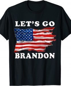 Let's Go Brandon ,Joe Biden Chant Us Flag T-Shirt