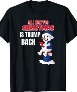 All I Want Christmas Is Trump Back Pro Trump Christmas T-Shirt