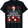 All I Want for Christmas Is Solve the Puzzle Sarcastic Biden Tee Shirt