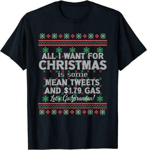 All I want for Christmas Biden Trump Anti-Liberal Tee Shirt