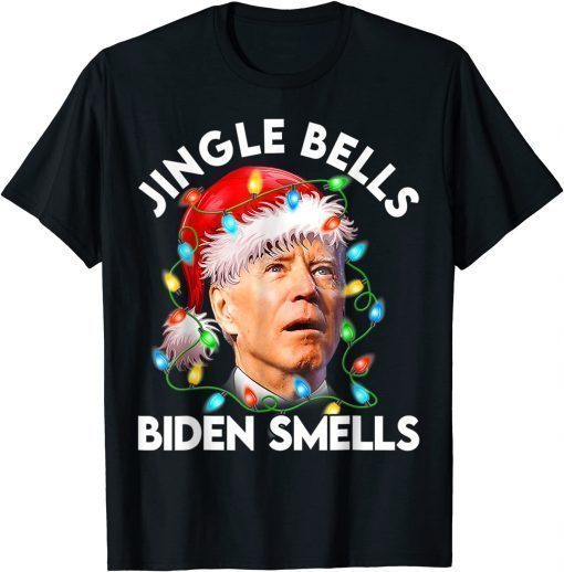 Anti Biden Christmas Jingle Bells Biden Smells Republican T-Shirt