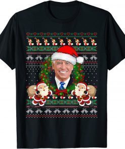 Biden 2021 Ugly Christmas Sweater Joe Biden Santa T-Shirt