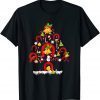 Horseshoes Pine Tree Merry Christmas T-Shirt