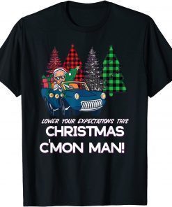 Jingle Joe Biden Funny Santa Trump Ugly Christmas Sweater T-Shirt