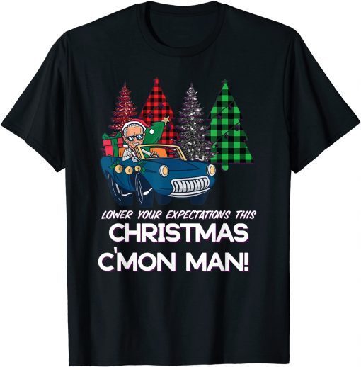 Jingle Joe Biden Funny Santa Trump Ugly Christmas Sweater T-Shirt