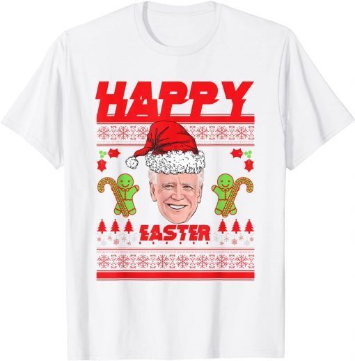 Joe Biden Ugly Christmas Sweater for Easter Tee Shirt