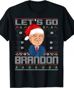 Let's Go Brandon Donald Trump Ugly Christmas T-Shirt