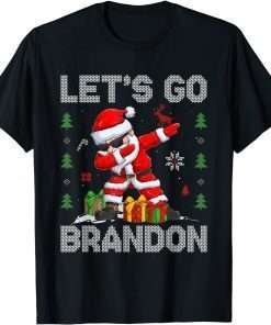 Let's Go Brandon Santa Claus Ugly Christmas T-Shirt