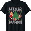 Let's Go Brandon Santa Trump Ugly Christmas Sweater T-Shirt