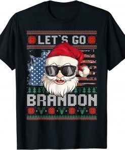 Let's Go Brandon Santa Ugly Christmas T-Shirt