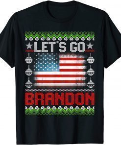 Let's Go Branson Brandon Anti Liberal Ugly Christmas T-Shirt