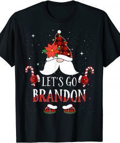 Let's Go Branson Brandon Christmas Lights Gnomes Tee Shirt