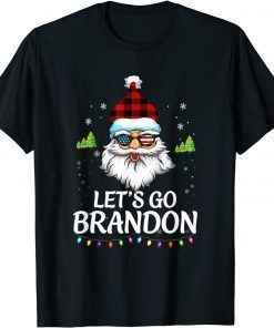 Let's Go Branson Brandon Conservative Santa Christmas T-Shirt