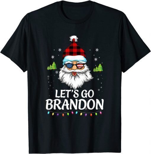 Let's Go Branson Brandon Conservative Santa Christmas T-Shirt