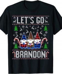 Let's Go Branson Brandon Us Flag Ugly Christmas Sweater T-Shirt