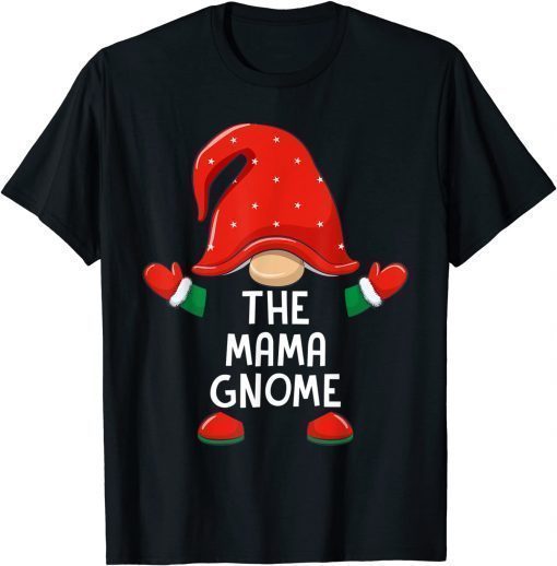 Mama Gnome Christmas Matching Family Tee Shirt