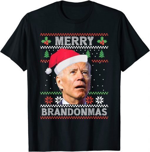 Merry Brandonmas Joe Biden Christmas Ugly Sweater T-Shirt