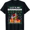 Merry Christmas Let's go Branson Brandon Ugly Christmas T-Shirt