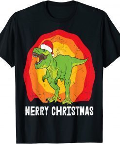 Merry Christmas T-REX Tree Rex Dinosaur T-Shirt