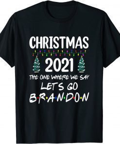 Merry Xmas Let's Go Branson Brandon Ugly Christmas T-Shirt