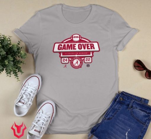 Alabama Crimson Tide vs Auburn Tigers 2021 Football Score T-Shirt