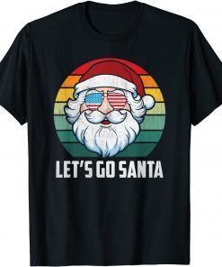 Vintage Santa Let's Go Santa Christmas T-Shirt
