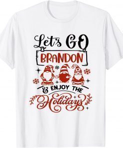 When Gnomes Say Lets Go Brandon Christmas T-Shirt