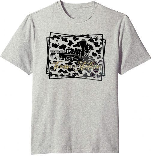 Yellowstone Cow Print Take Em To The Train Station T-Shirt