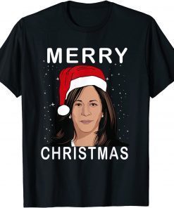 kamala Harris Santa Hat Merry Christmas T-Shirt