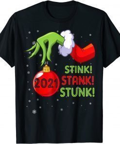 2021 Stink Stank Stunk Christmas Pajama Elf Matching Group X-mas T-Shirt