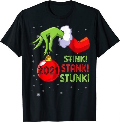 2021 Stink Stank Stunk Christmas Pajama Elf Matching Group X-mas T-Shirt