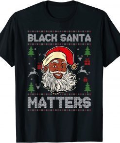 African American Santa Black Matters Christmas Pajama Family T-Shirt