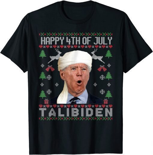 X-mas Biden Happy 4th of July Ugly Christmas Sweater T-Shirt