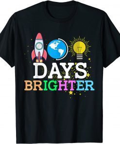 100 Days Brighter - Happy 100th Day Of School Teacher T-Shirt