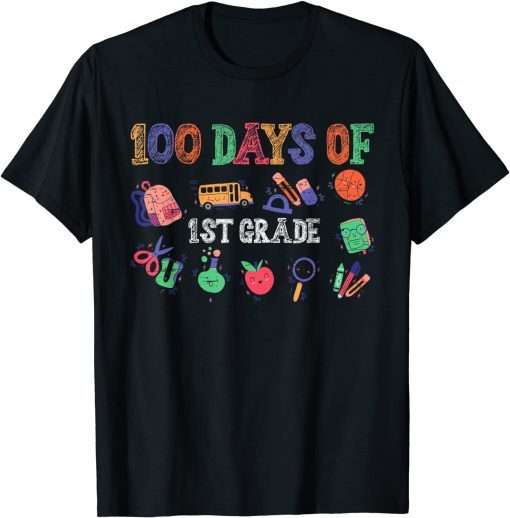 100 Days Of 1st Grade for a 1st Grade Student T-Shirt