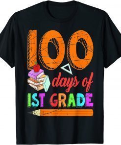 100 Days Of School First Grade School Student Pupil T-Shirt