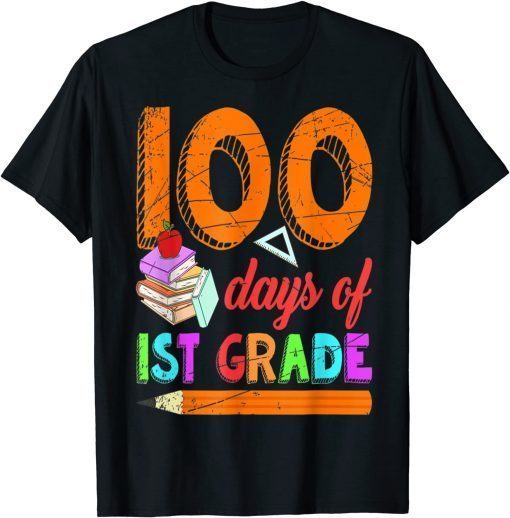 100 Days Of School First Grade School Student Pupil T-Shirt