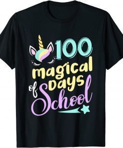 100 Days Of School Unicorn 100 Days Smarter 100th Day T-Shirt