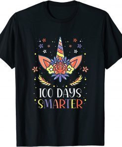 100 Days Smarter 100 Days of School Uiconrn T-Shirt