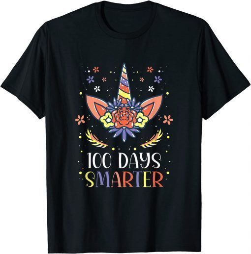 100 Days Smarter 100 Days of School Uiconrn T-Shirt