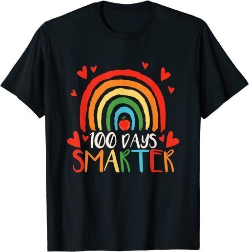 100 Days Smarter 100th Day of School Boys Teachers T-Shirt