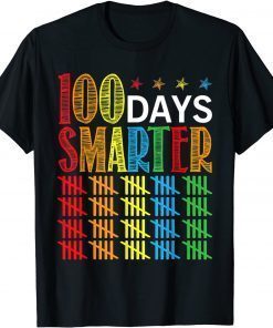 100 Days Smarter Happy 100th Day Of School Student Teacher T-Shirt